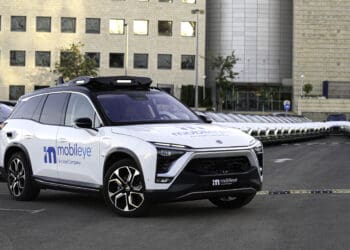 A self-driving vehicle from Mobileye’s autonomous fleet in Israel. (Credit: Mobileye, an Intel Company)