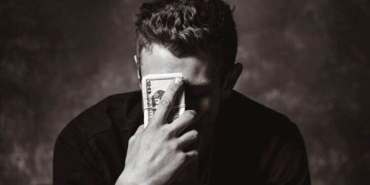 man holding banknote