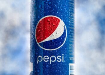 blue and red pepsi can