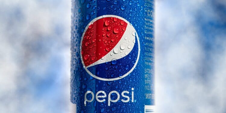 blue and red pepsi can