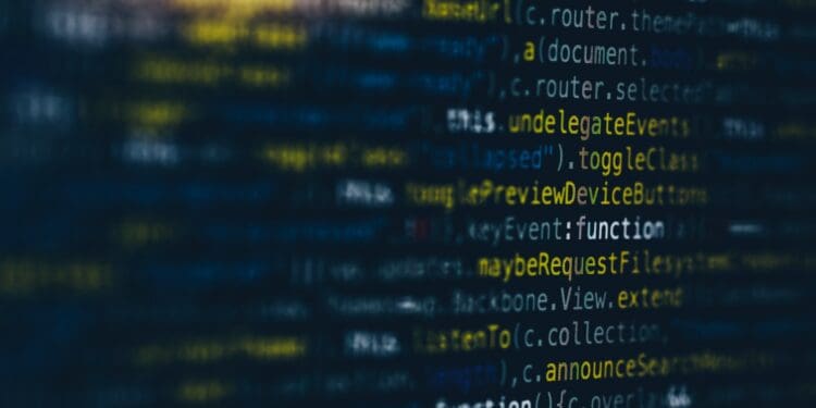 computer coding screengrab