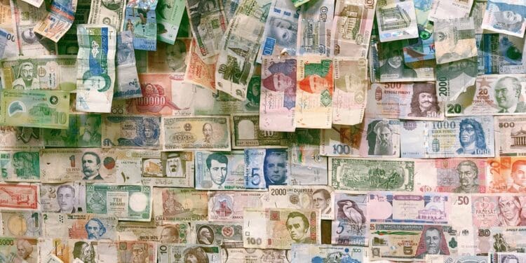 10 and 10 banknotes on brown wooden table