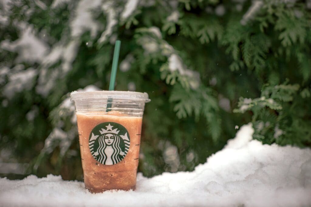 close up photo of starbucks beverage