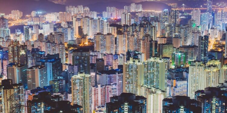 aerial photography of cities scape during night