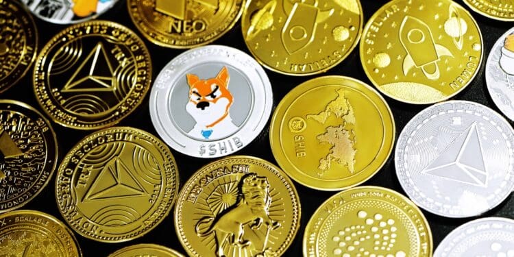 gold and silver round coins