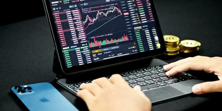 person using black and gray laptop computer