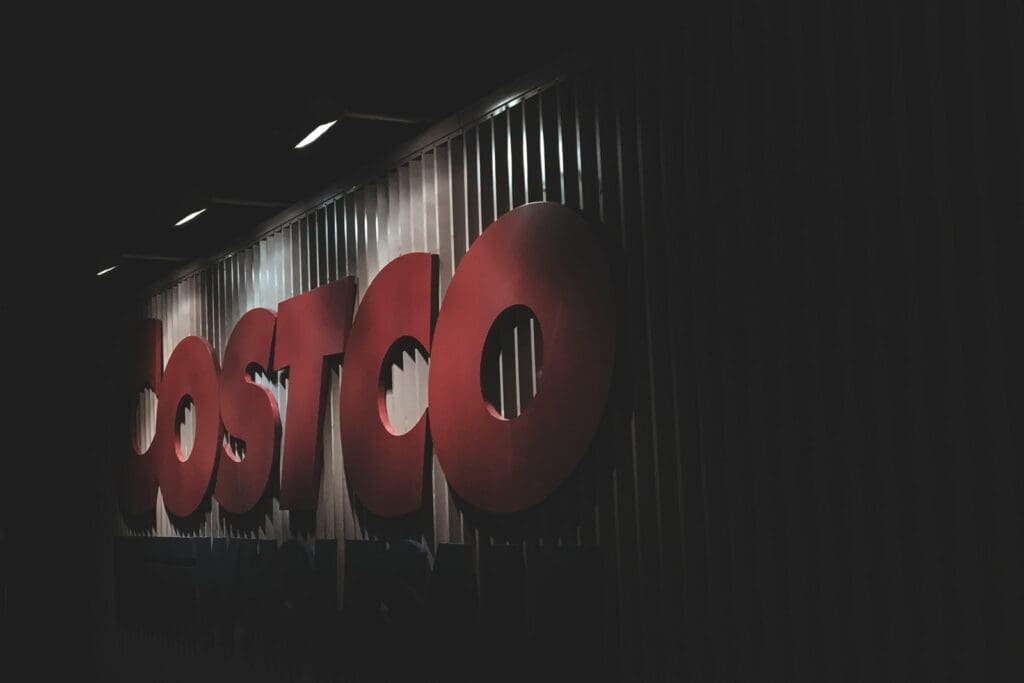 red Costco signage