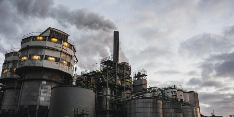 white and brown factory during day