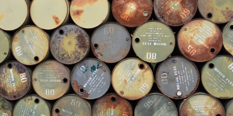 assorted-colored steel container