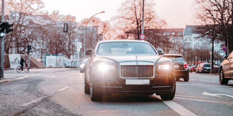 black car on road during daytime