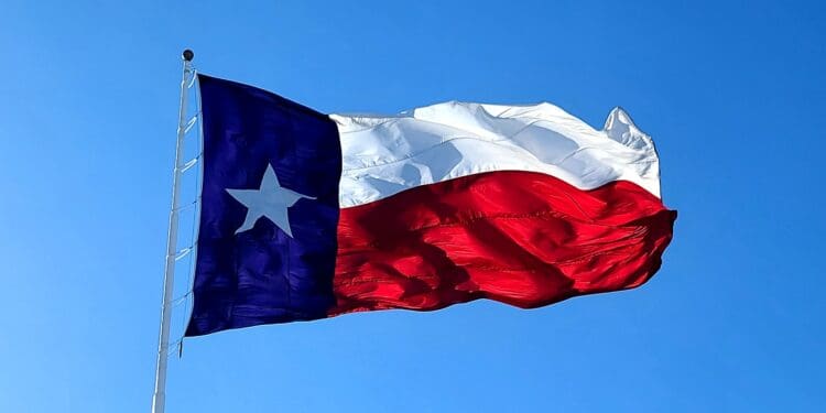 blue white and red flag