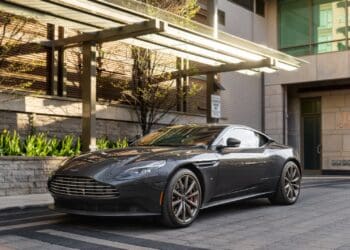 Black Aston Martin Parked Near Building