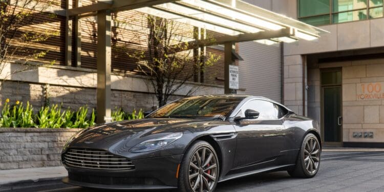 Black Aston Martin Parked Near Building