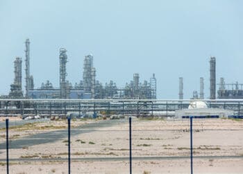 MAY 14, 2018 — RUWAIS, UAE: Official visit of The ADNOC Ruwais Industrial Complex, in Western UAE.