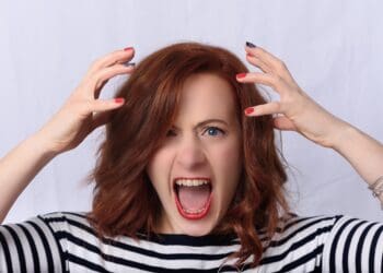 an angry girl