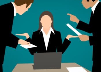 angry, businesswoman, conflict