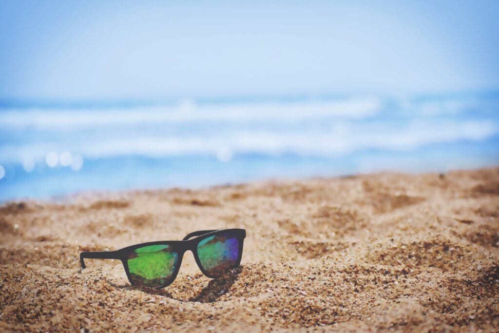 At the beach