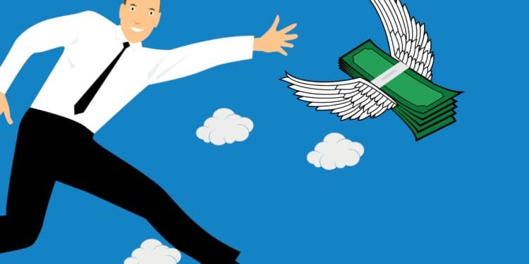 chase, money, businessman