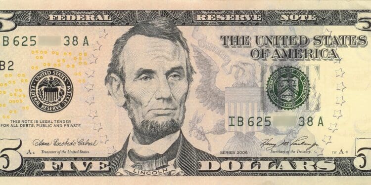dollar, bank note, abraham lincoln