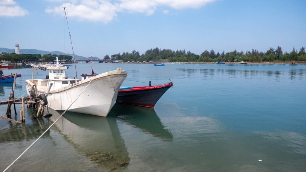 Fisherman boats in Ulee Lhee, Banda Aceh.
