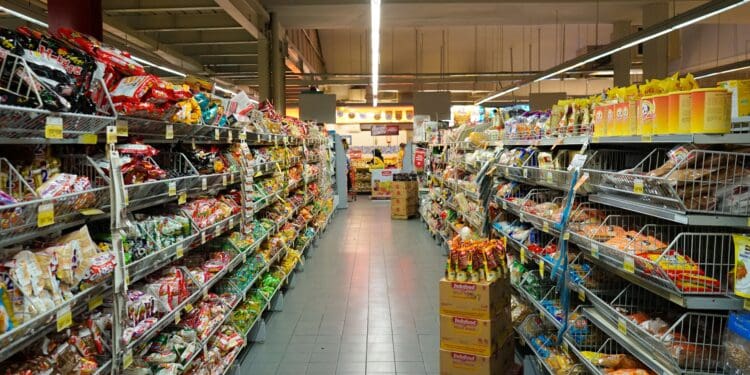 Food Aisle on Supermarket