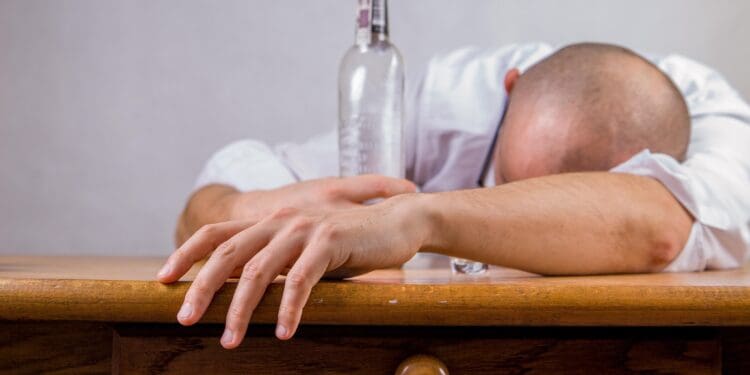 man, alcohol, hangover