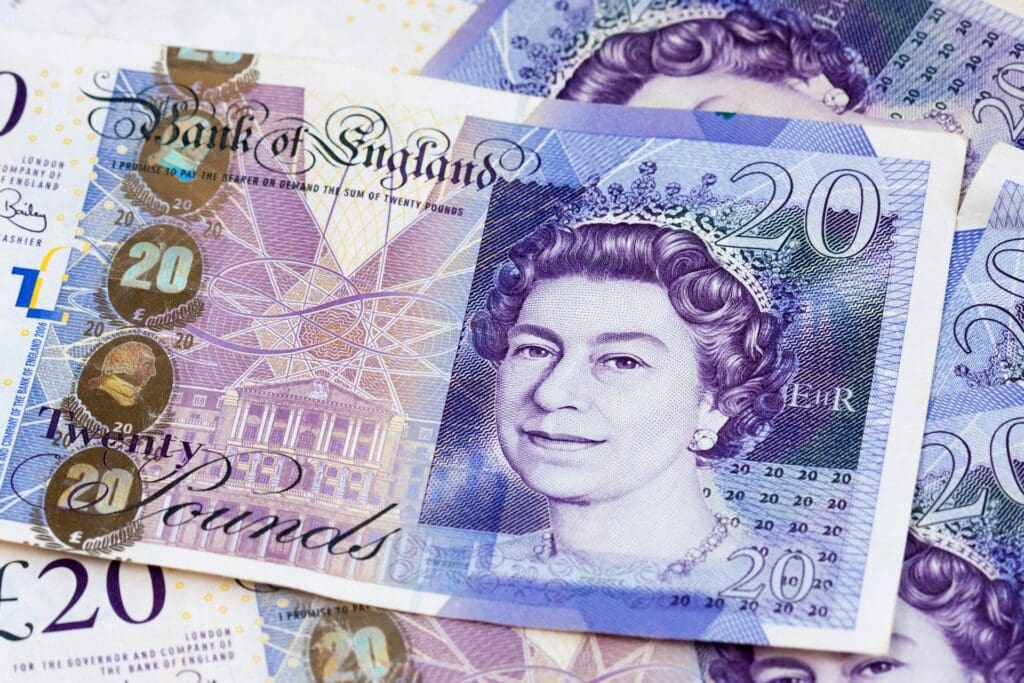 money, cash, english