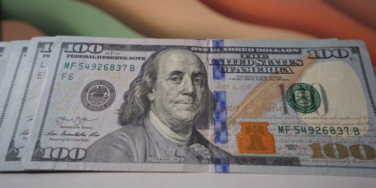 Money with Colorful Background