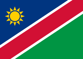 namibia, flag, national flag