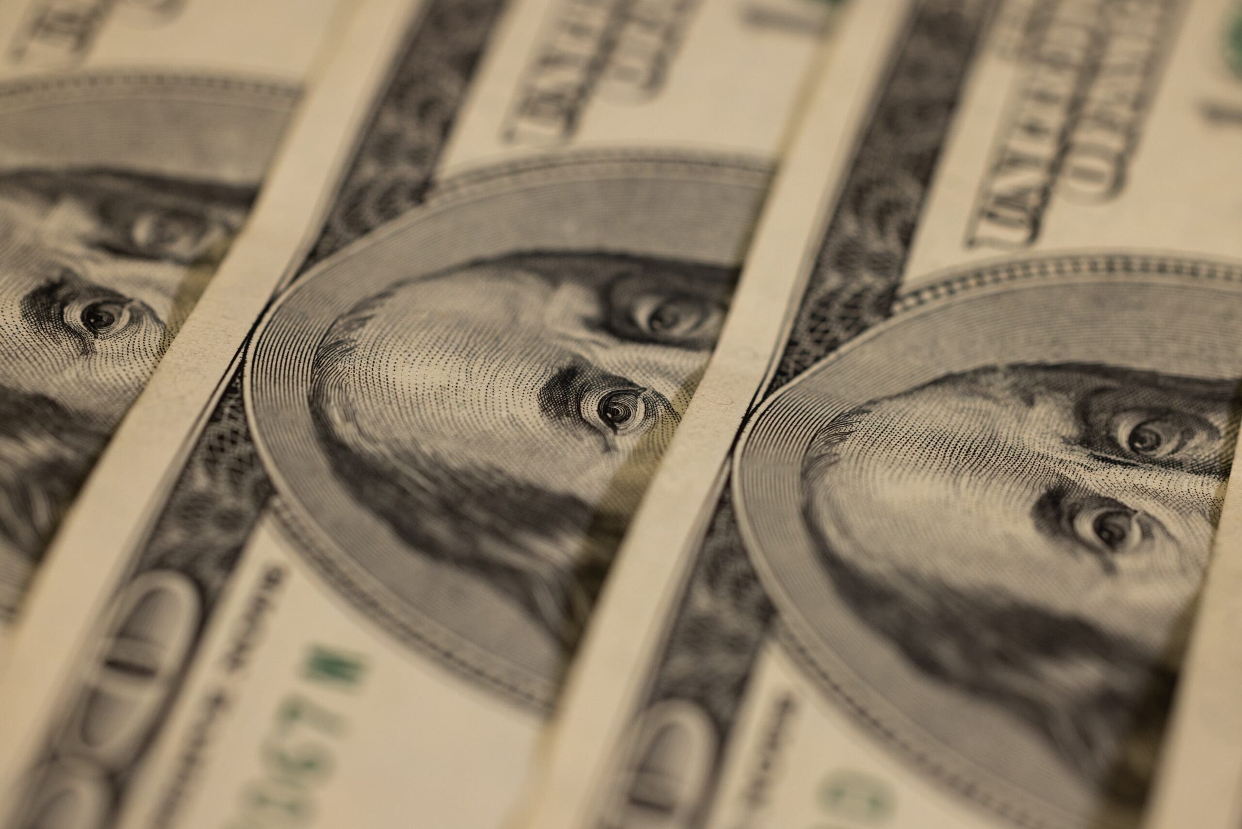 One hundred dollars, detailed dollar banknote