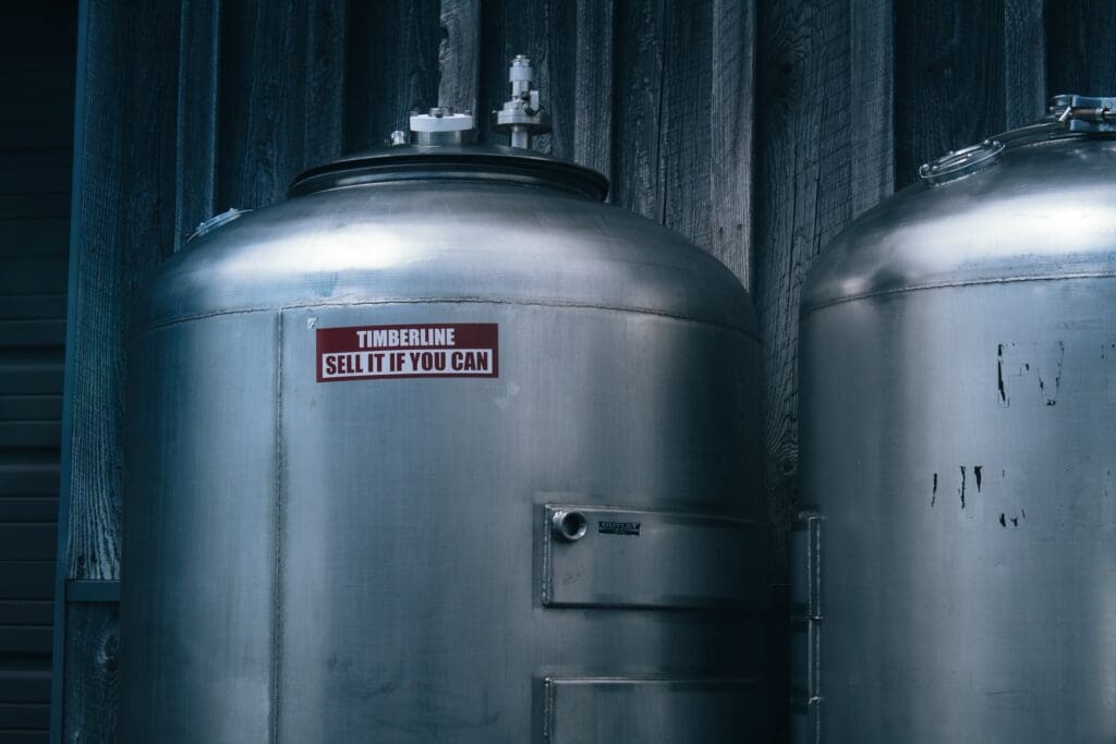 Tanks of natural gas.
