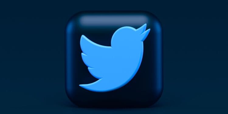 Twitter 3d Icon Concept. Dark Mode Style 🖤
