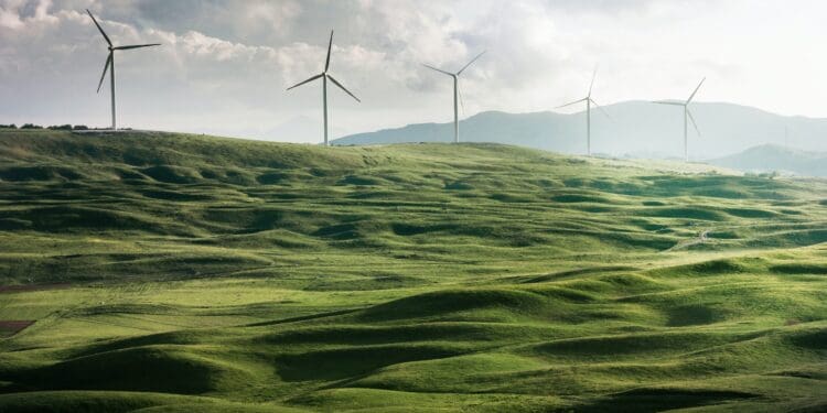 Valley of windmills