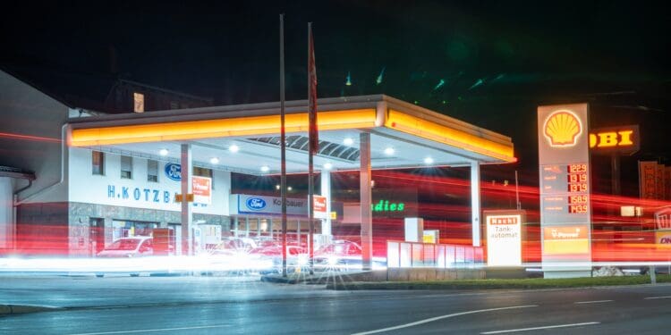 white and red store front during night time