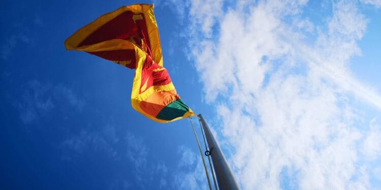 yellow, red, and green flag on pole under daylight