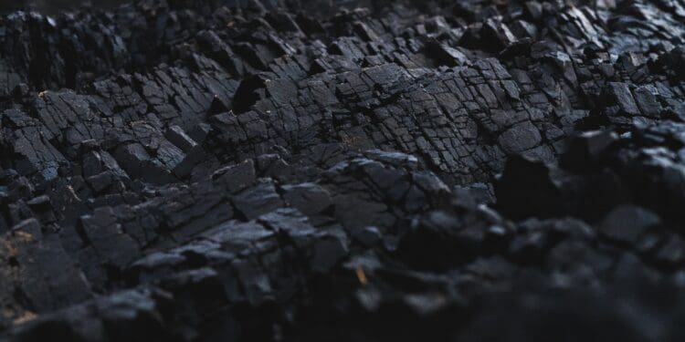 black charcoal