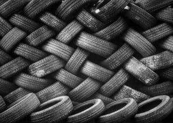 Black tire pattern