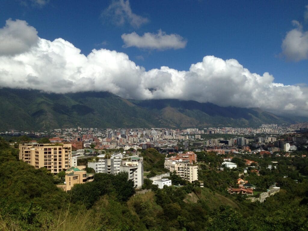 caracas, city, valley above