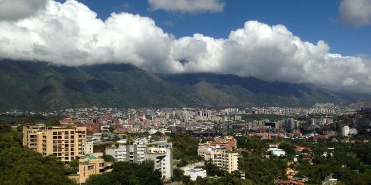 caracas, city, valley above