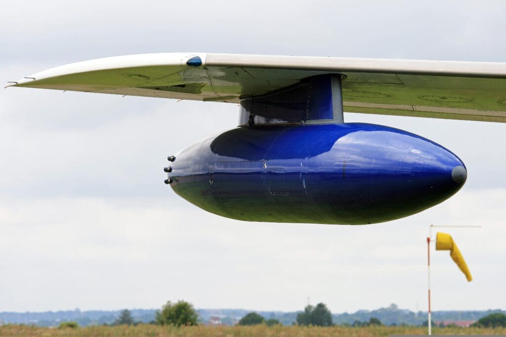 drop tank, wing, airplane