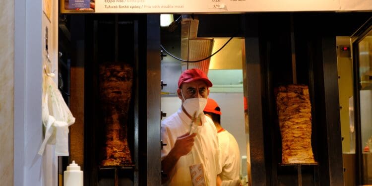 Gyros store in Athens