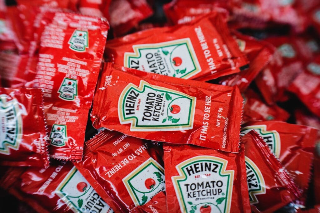 Ketchup packets.