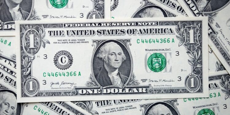 One dollar bill