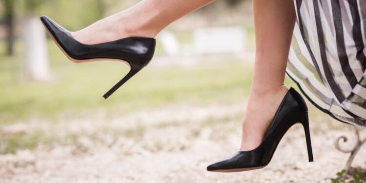 shoes, heels, woman