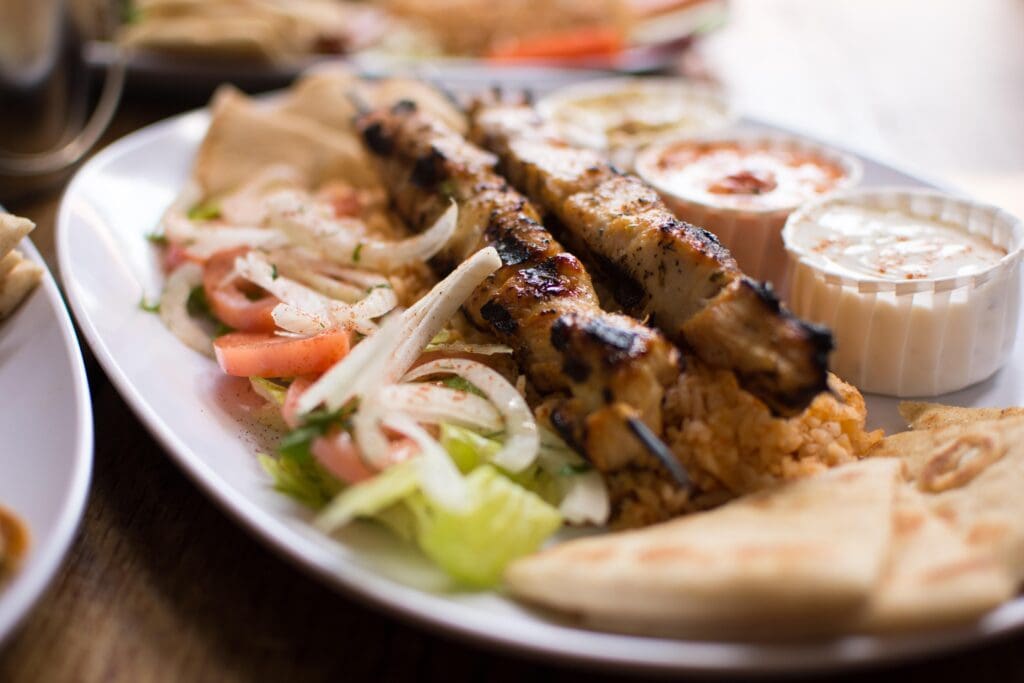 souvlaki, authentic greek, greek food