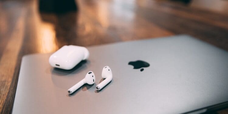 the air pods and mac.
