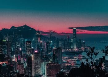 The most cyberpunk city.