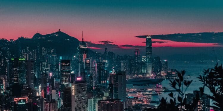 The most cyberpunk city.