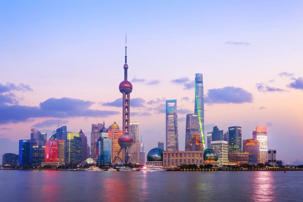 The photo was taken at the Monument to the People’s Heroes, Shanghai bund.