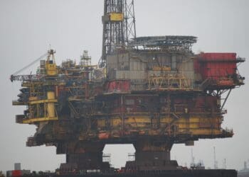 This platform had been in the North Sea along with many other rigs. My son-in-law worked on this rig during it’s decomissioning. It ended up at the Able UK port in Hartlepool, ready for dismantling.